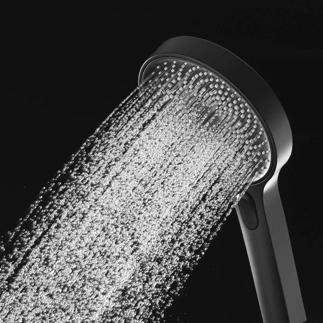 Decaura Luxury Handheld Shower Head 3-Mode Soft Rainfall Sprayer Large Hand Shower (Matt Black)