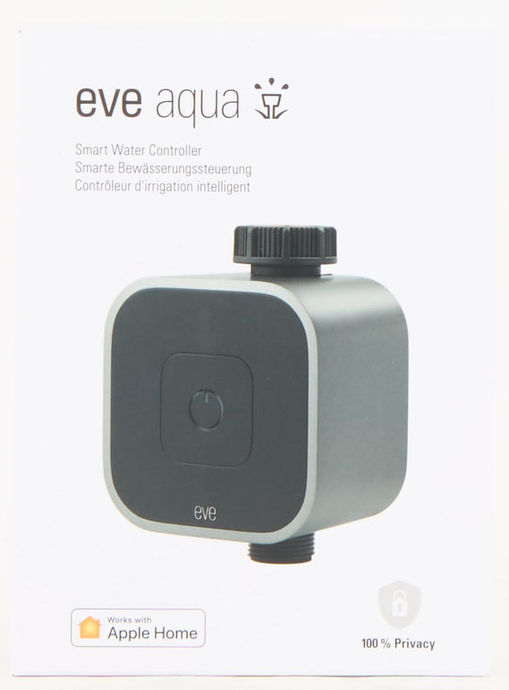 Eve Aqua – Smart Water Controller for Apple Home App or Siri, Irrigate Automatically with Schedules, Easy to Use, Remote Access, No Bridge, Bluetooth, Thread, Homekit