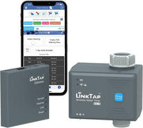 Linktap G1S Wireless Water Timer & Gateway - Cloud Controlled Smart Tap Hose Timer & App, Remote Irrigation for Garden, Weather Awareness, Manual Control & Digital Lockout, 2 Year Battery Life, IP66