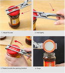 Master Jar & Bottle Opener, Adjustable Multifunctional Stainless Steel Can Opener Jar Lid Gripper, Manual, Kitchen Accessories