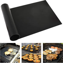 BBQ Grill Mat, 3 Bbq Grill Mats Non Stick Reusable and Baking Mesh for Indoor Outdoor BBQ Works on Gas Charcoal Electric Grill Sheets 60X40Cm