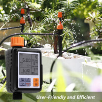 Ausale Digital Water Timer, Sprinkler Timer Programmable, Garden Hose Timers for Watering Large LCD Display, Manual Irrigation Mode, IP65 Waterproof Lawn Patio Farm